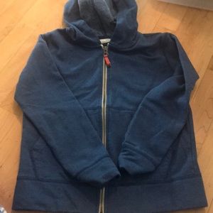 Crewcuts J Crew Blue Zipper Hoodie Size 10